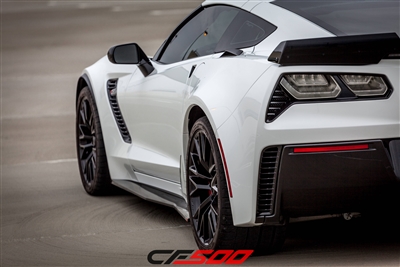 CF500 2015-2016 Corvette Z06 Carbon Fiber Side Skirt Rocker extensions