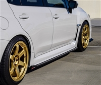 CF500 201+ SUBARU WRX STI CARBON FIBER SIDE SKIRTS