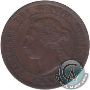 1896 Far 6 Canada 1-cent VF-EF (VF-30) $