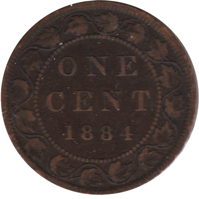 1884 Obv. 2 Canada 1-cent VG-F (VG-10)