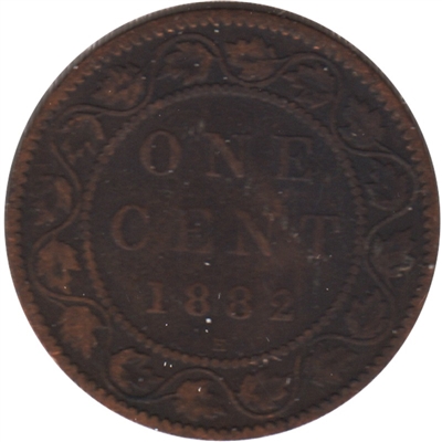 1882H Obv. 2 Canada 1-cent G-VG (G-6)
