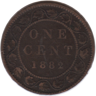 1882H Obv. 1a Canada 1-cent VG-F (VG-10)