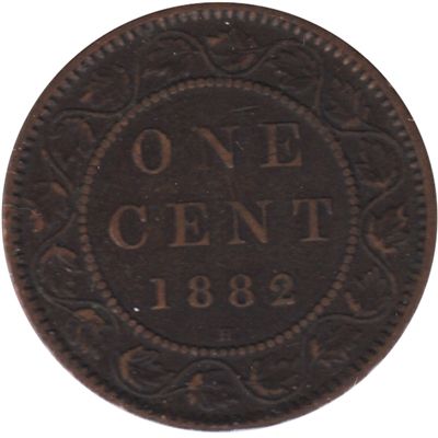 1882H Obv. 1a Canada 1-cent Very Fine (VF-20)