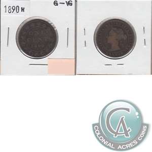 1890H Canada 1-cent G-VG (G-6)