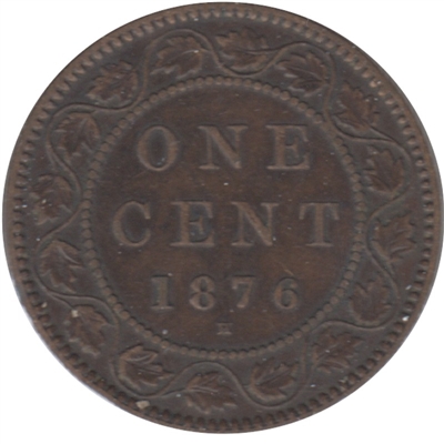 1876H Canada 1-cent VF-EF (VF-30)