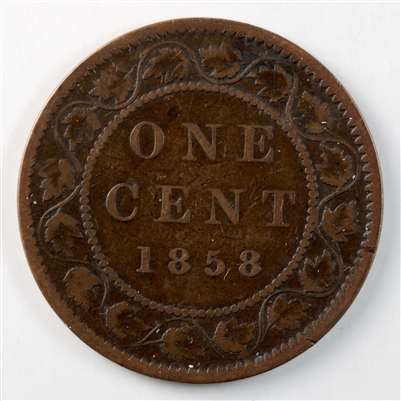 1858 Canada 1-cent Good (G-4)