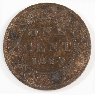 1887 Far 7 Canada 1-cent Fine (F-12)