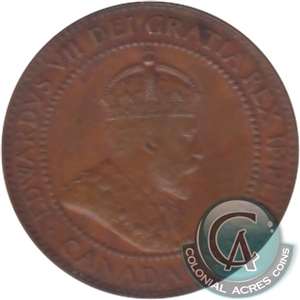 1902 Canada 1-cent Almost Uncirculated (AU-50)
