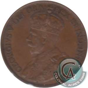 1919 Canada 1-cent EF-AU (EF-45)