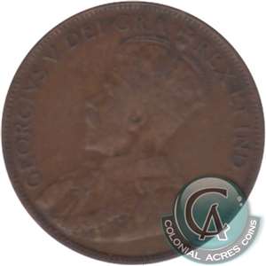 1917 Canada 1-cent F-VF (F-15)