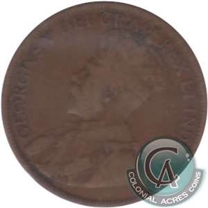 1916 Canada 1-cent VG-F (VG-10)