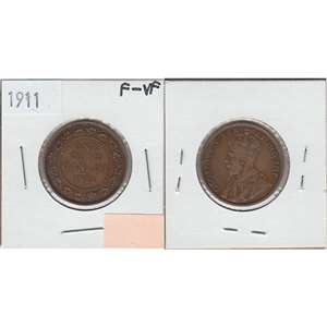 1911 Canada 1-cent F-VF (F-15)