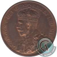 1913 Canada 1-cent AU-UNC (AU-55)
