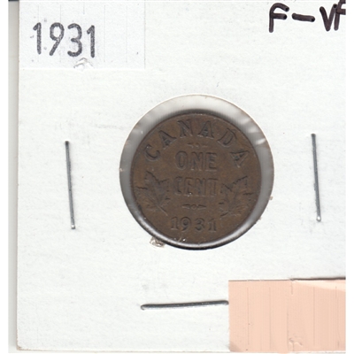 1931 Canada 1-cent F-VF (F-15)