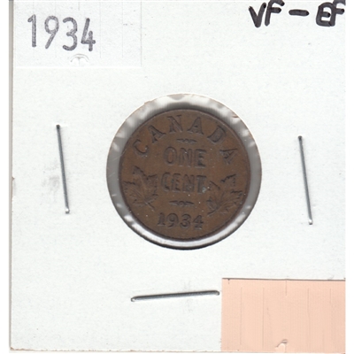 1934 Canada 1-cent VF-EF (VF-30)
