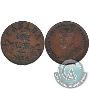 1934 Canada 1-cent UNC+ (MS-62)