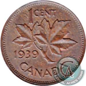 1939 Canada 1-cent Brilliant Uncirculated (MS-63)