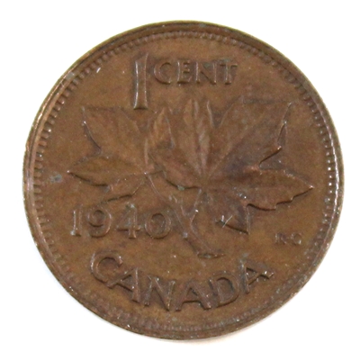 1940 Canada 1-cent EF-AU (EF-45)