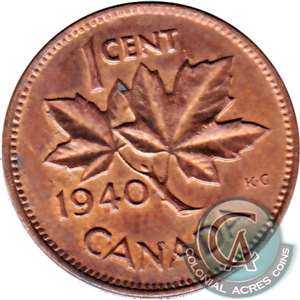 1940 Canada 1-cent Circulated
