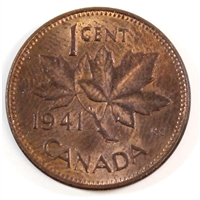 1941 Canada 1-cent UNC+ (MS-62)