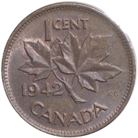 1942 Canada 1-cent Extra Fine (EF-40)