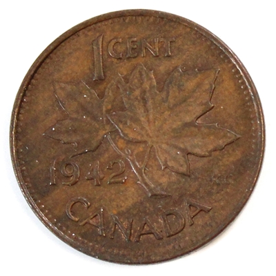1942 Canada 1-cent EF-AU (EF-45)
