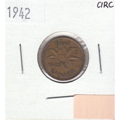 1942 Canada 1-cent Circulated