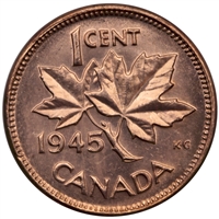 1945 Canada 1-cent Brilliant Uncirculated (MS-63)