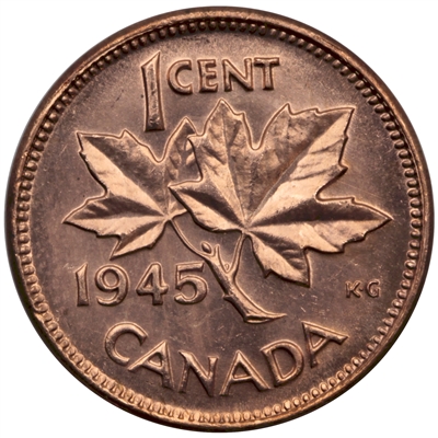 1945 Canada 1-cent Brilliant Uncirculated (MS-63)