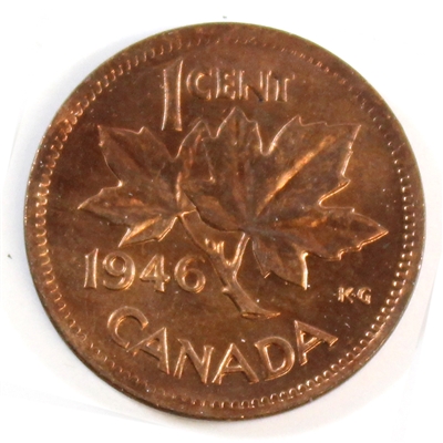 1946 Canada 1-cent Brilliant Uncirculated (MS-63)