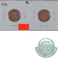 1956 Canada 1-cent Proof Like