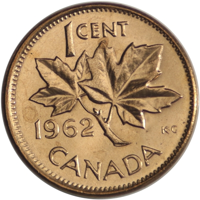 1962 Canada 1-cent Brilliant Uncirculated (MS-63)