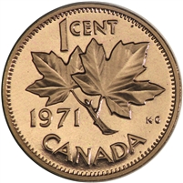 1971 Canada 1-cent Proof Like