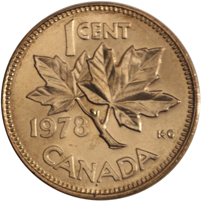 1978 Canada 1-cent Brilliant Uncirculated (MS-63)