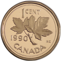 1990 Canada 1-cent Proof