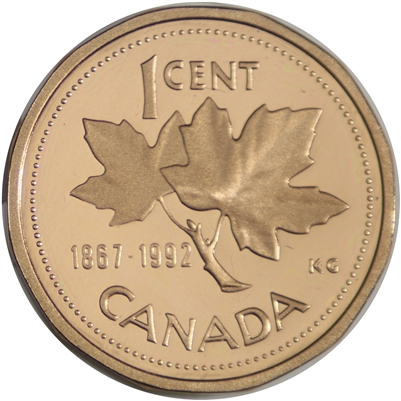1992 Canada 1-cent Proof