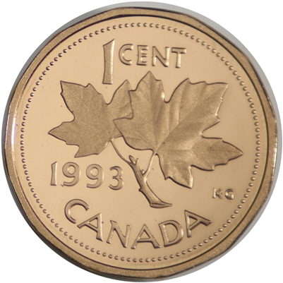 1993 Canada 1-cent Proof