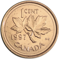 1997 Canada 1-cent Brilliant Uncirculated (MS-63)