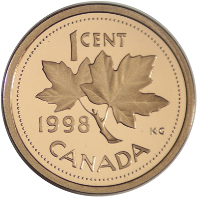 1998 Canada 1-cent Proof