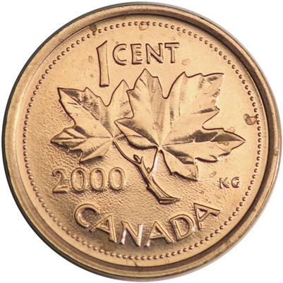 2000 Canada 1-cent Brilliant Uncirculated (MS-63)