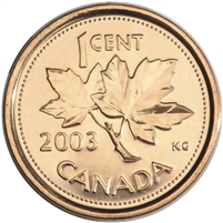 2003P Old Effigy Canada 1-cent Brilliant Uncirculated (MS-63)