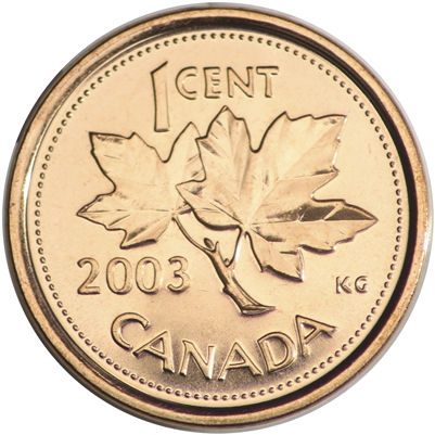 2003P Old Effigy Canada 1-cent Brilliant Uncirculated (MS-63)