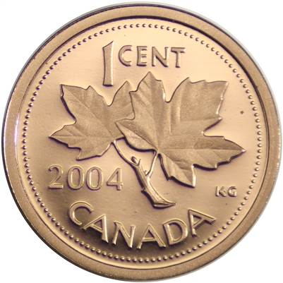 2004 Canada 1-cent Proof