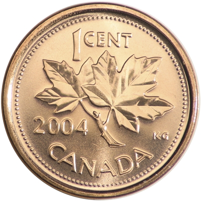 2004P Canada 1-cent Brilliant Uncirculated (MS-63)