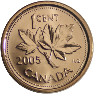 2005P Canada 1-cent Brilliant Uncirculated (MS-63)