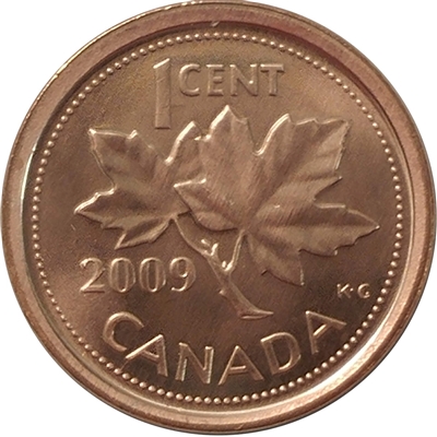 2009 Non Magnetic Canada 1-cent Brilliant Uncirculated (MS-63)