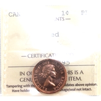 1958 Canada 1-cent ICCS Certified PL-66 Red