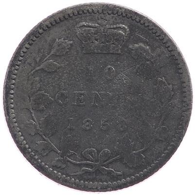 1858 Canada 10-cents Good (G-4)