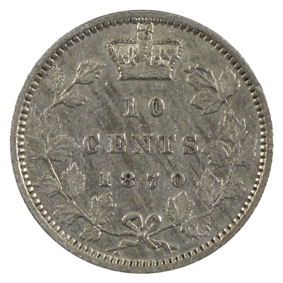 1870 Wide 0 Canada 10-cents Very Fine (VF-20) $