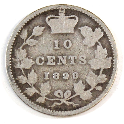 1899 Small 9's Canada 10-cents Good (G-4)